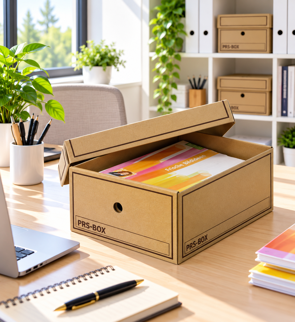 PRS Store-Boxen A4, Natur, 10 Stück