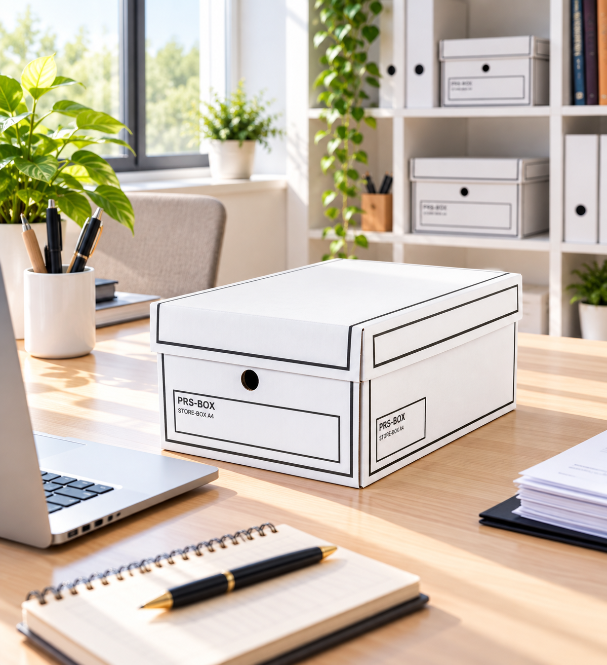 PRS Store-Boxen A4, Weiß, 1 + 1 Packung gratis