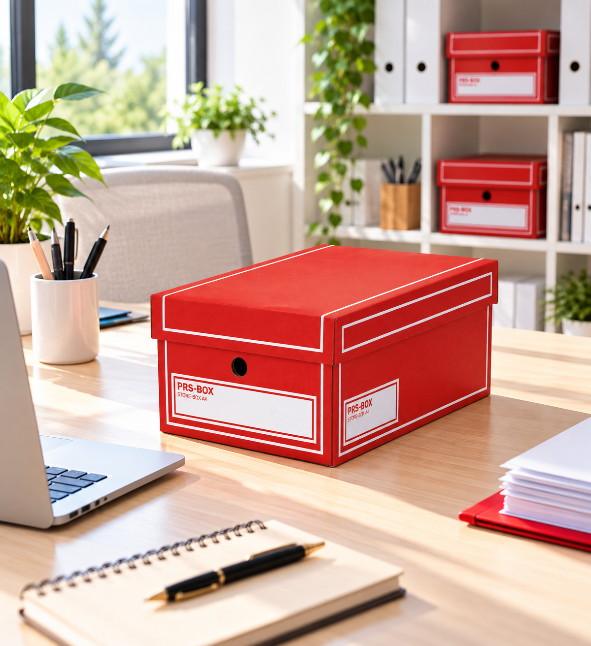PRS Store-Boxen A4, Rot, 10 Stück