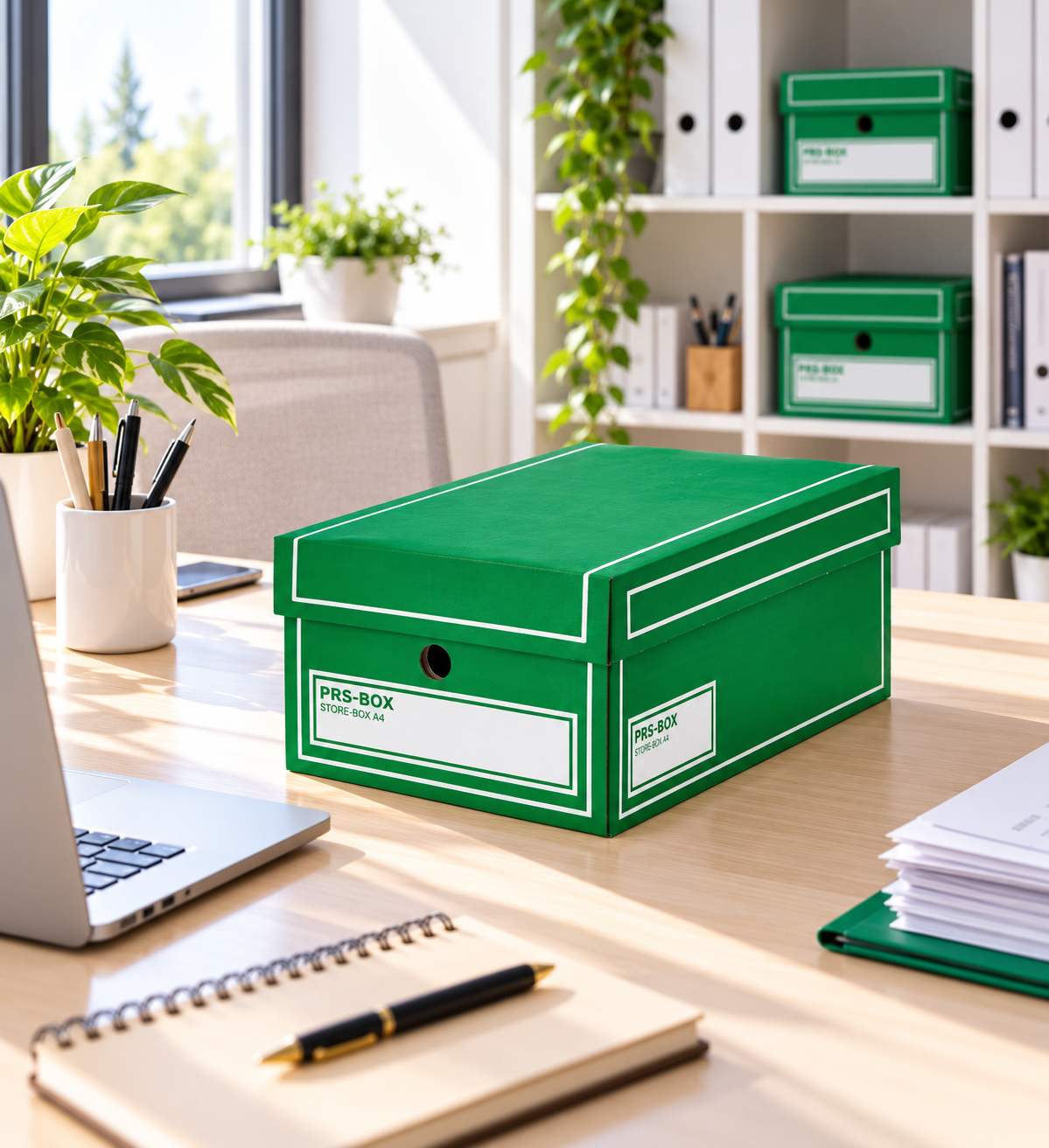 PRS Store-Boxen A4, Grün, 10 Stück