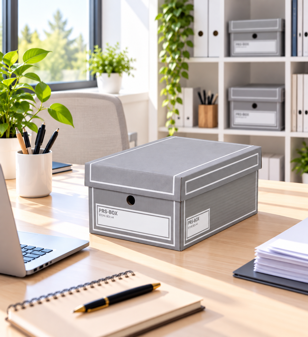 PRS Store-Boxen A4, Grau, 10 Stück