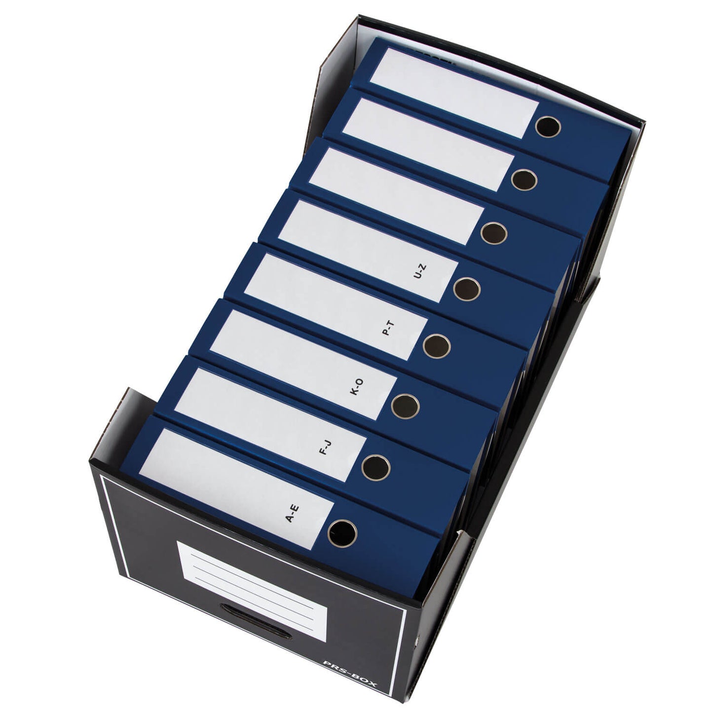 PRS Multiladenbox für Ordner und Archivboxen, Schwarz, 2 Stück