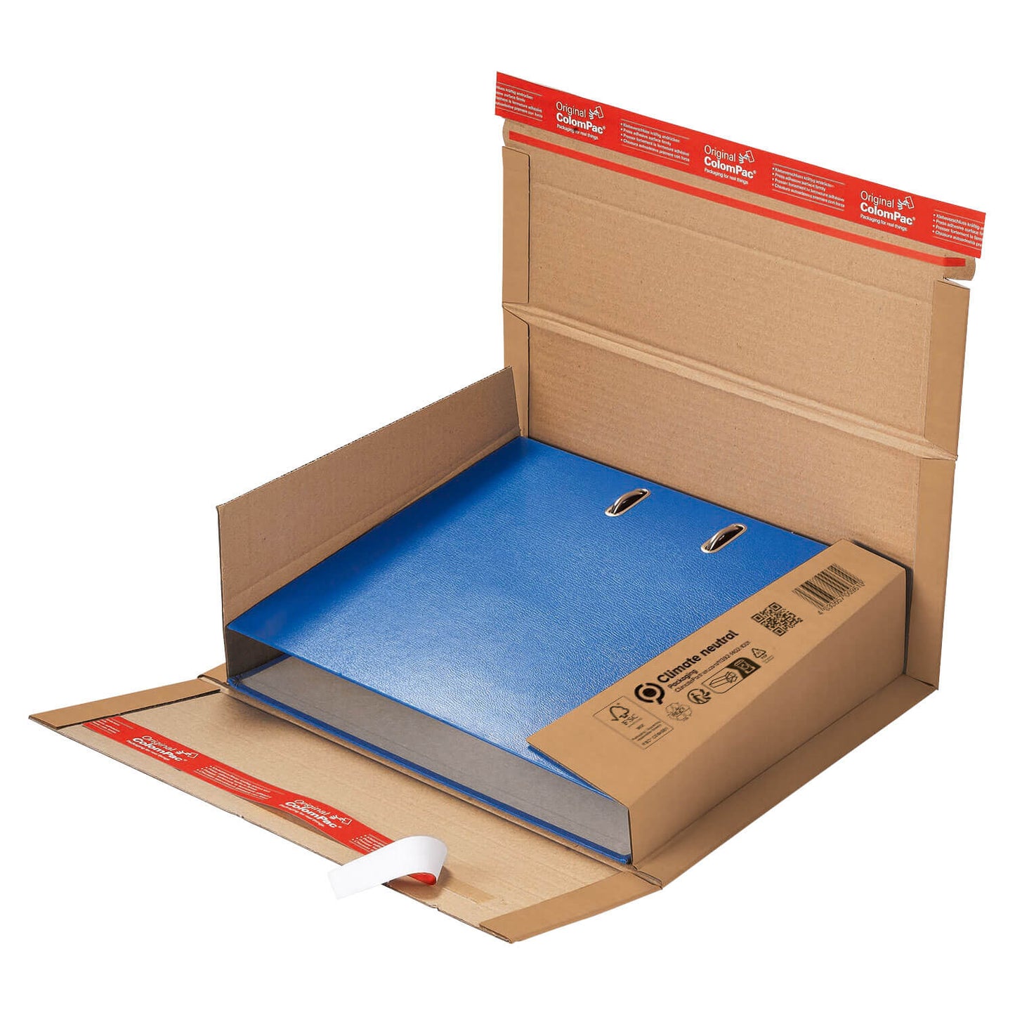 ColomPac Ordnerversandverpackung, mit doppeltem SK-Verschluss, braun, 320 x 290 x 35-80mm, 20 Stück