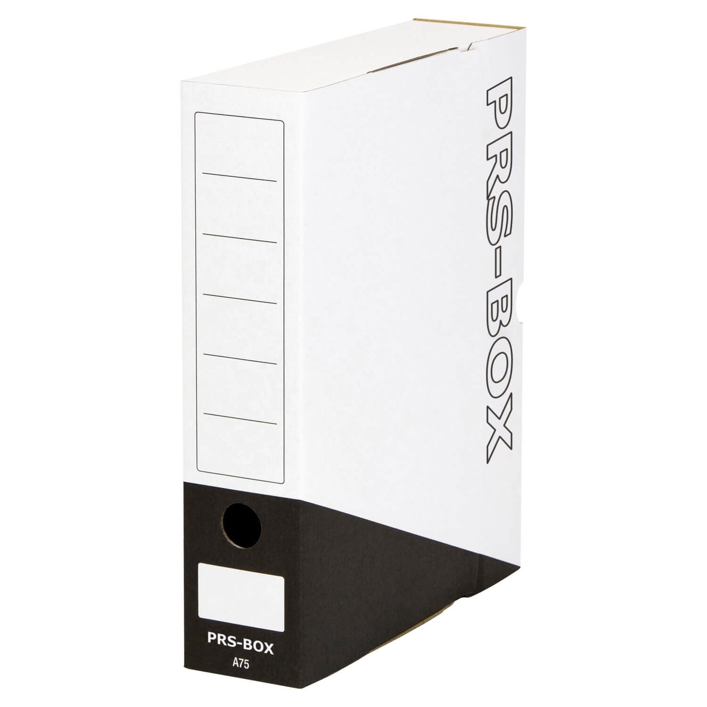 PRS Archivbox A75, Weiß/Schwarz, 75mm, 20 Stück