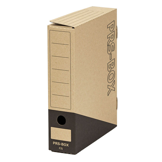 PRS Ablagebox F75, Natur/Schwarz, 75mm, 20 Stück
