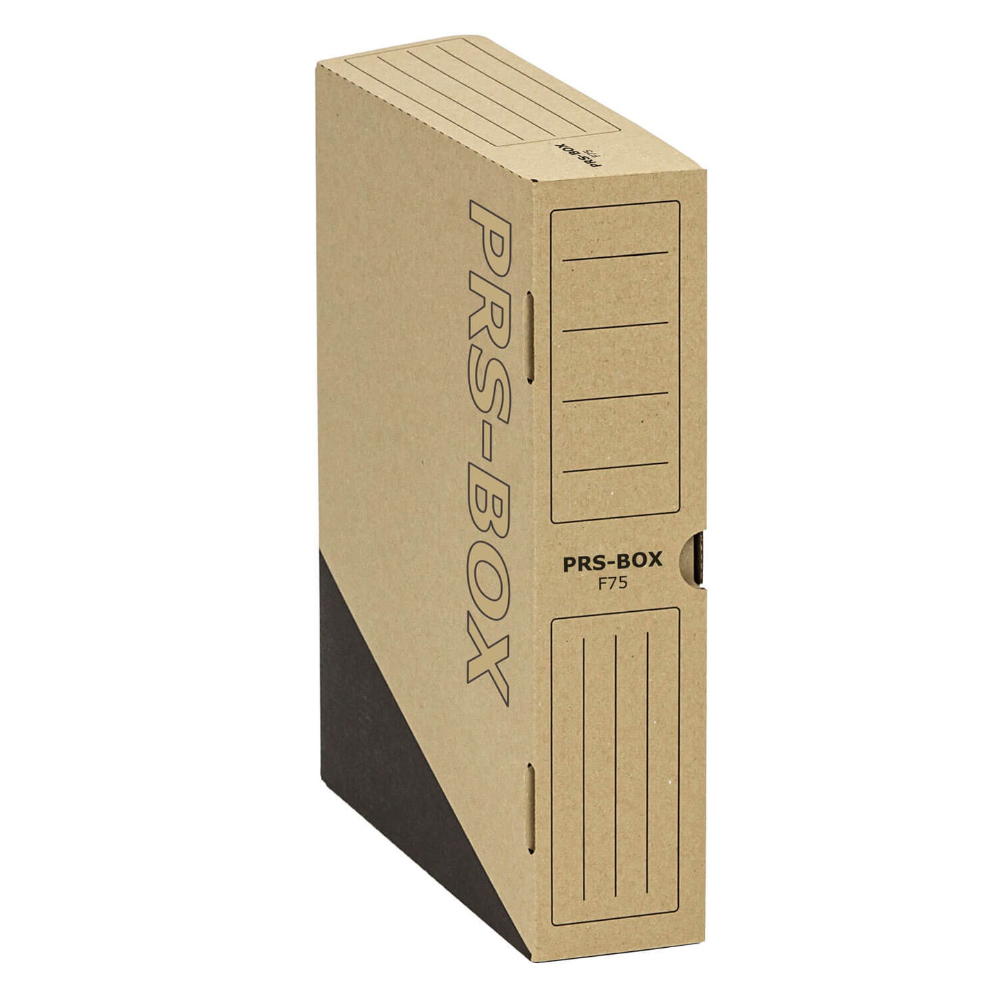 PRS Ablagebox F75, Natur/Schwarz, 75mm, 20 Stück