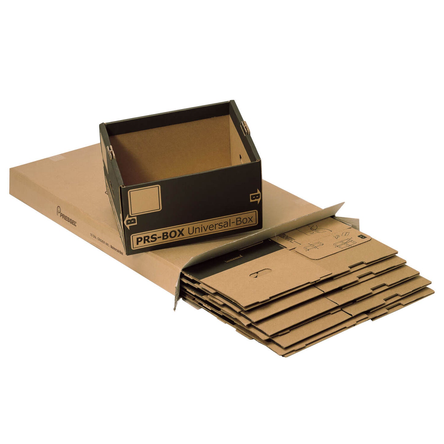 PRS Universal-Box, Braun, 10 Stück