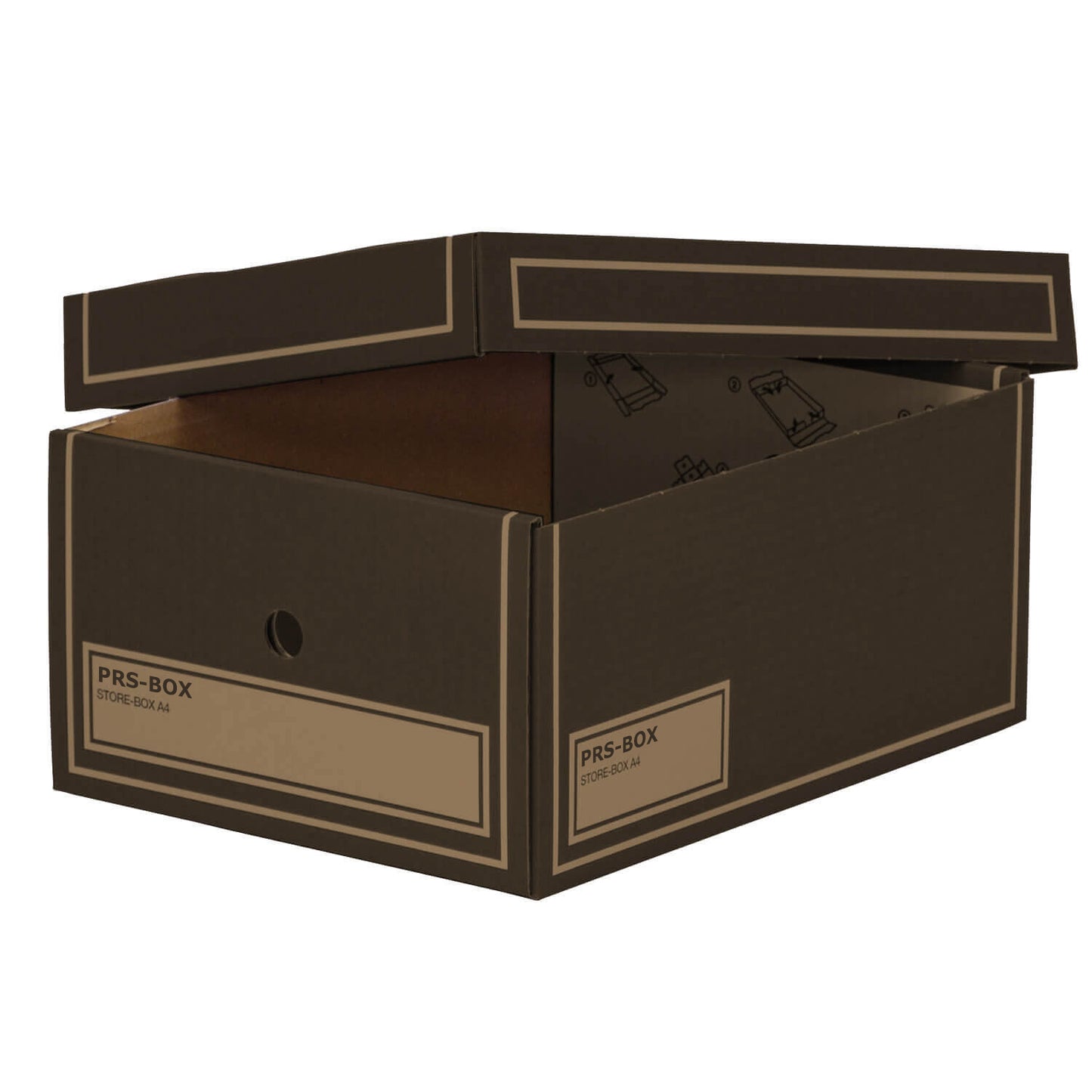 PRS Store-Boxen A4, Braun, 4 + 1 Packung gratis