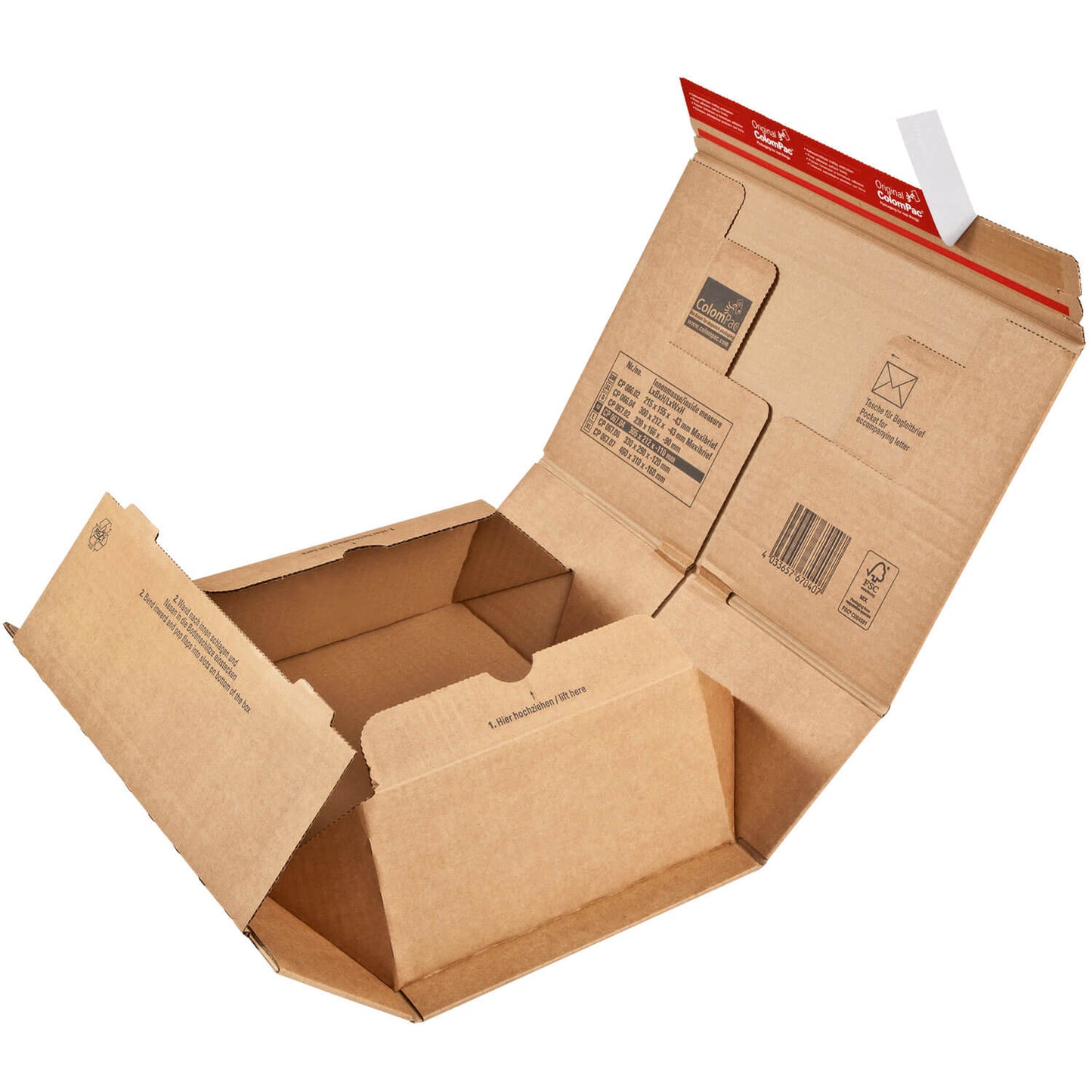 ColomPac Versandkarton, braun, diverse Formate