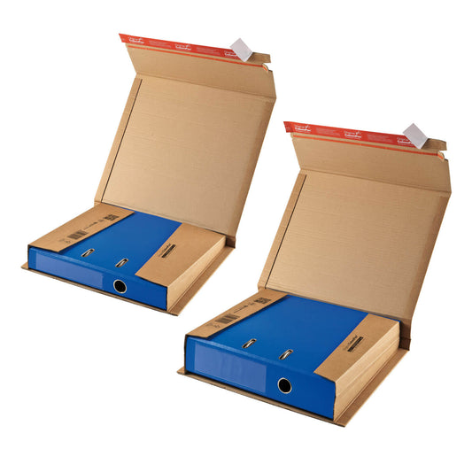 ColomPac Ordnerversandverpackung, braun, 320 x 290 x 35-80mm, 20 Stück