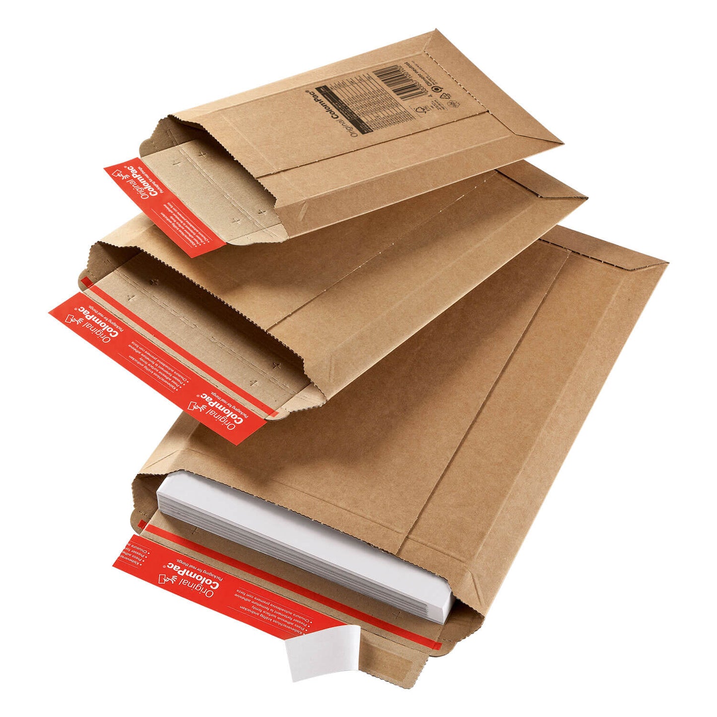 ColomPac extrem starke Versandtasche aus Wellpappe, braun, diverse Formate
