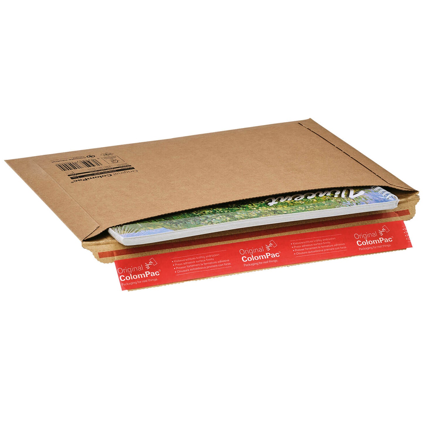 ColomPac Versandtasche mit Querbefüllung aus Wellpappe, braun, diverse Formate, 100 Stück/Packung