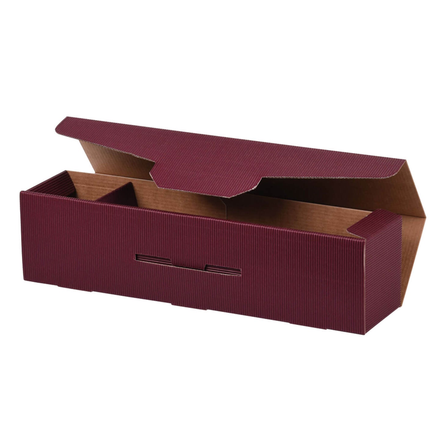 PRS-EP Flaschenklappschachtel im "OpenWave" Design für 1 Flasche, 4 Farben, 50 Stk./Pkg.