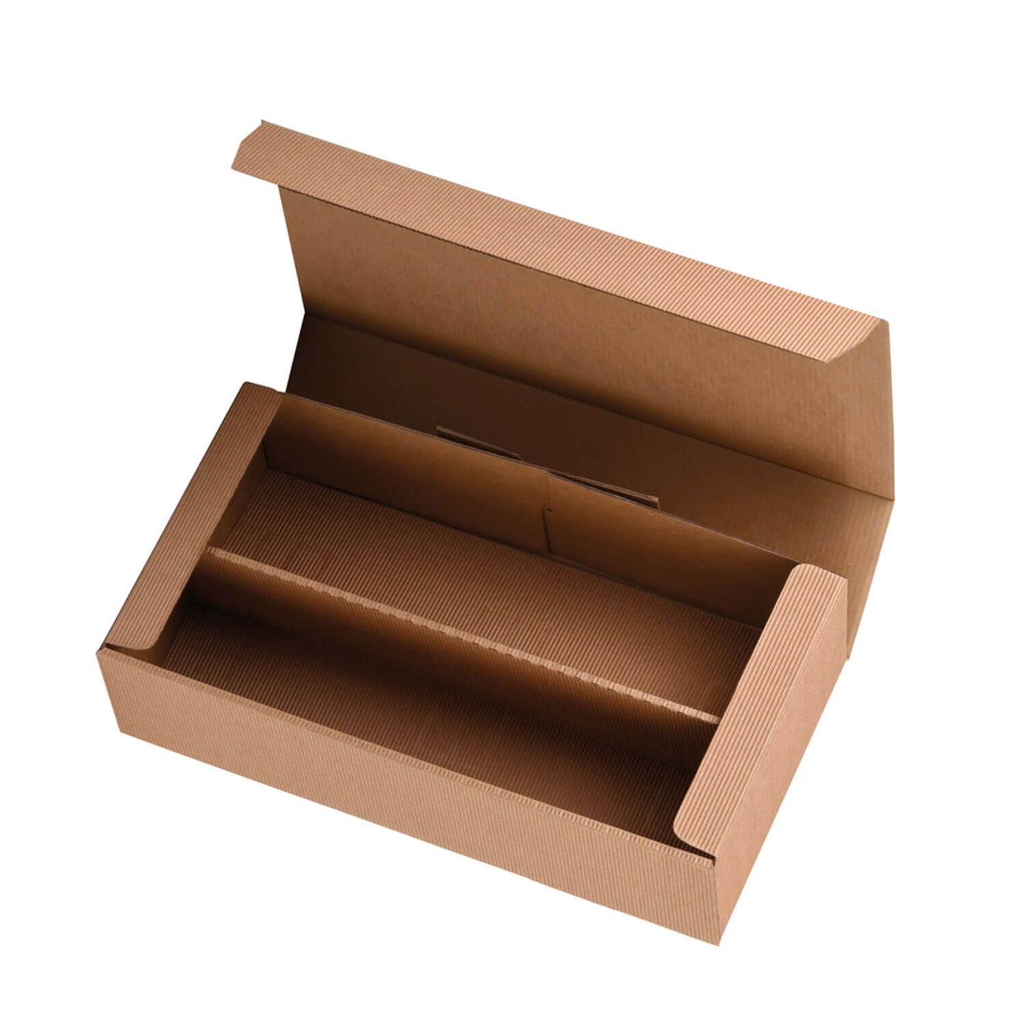 PRS-EP Flascheneinlage für Flaschenklappschachtel im "OpenWave" Design für 2 Flaschen, 4 Farben, 25 Stk./Pkg.