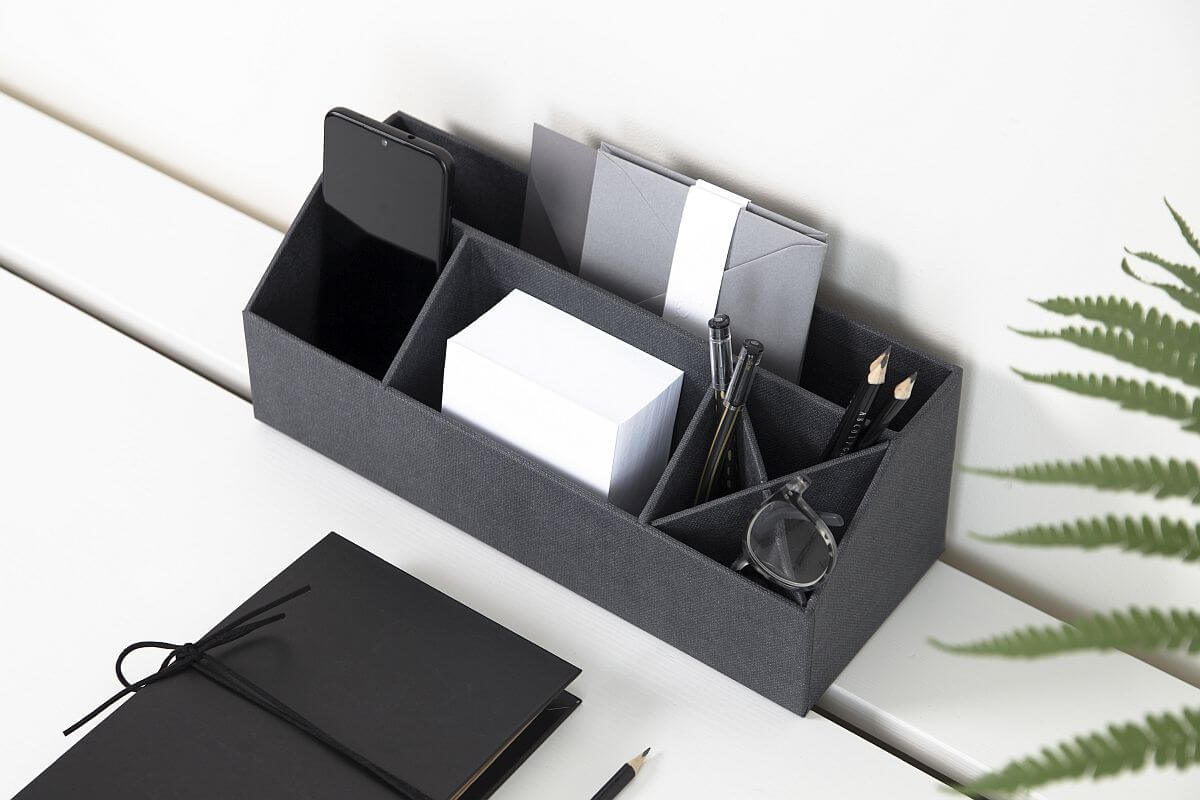 BIGSO Schreibtischorganizer ELISA, Schwarz, 1 Stück  - Ab Mitte Dezember erhältlich