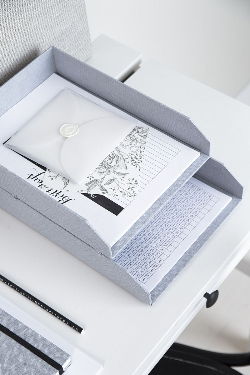 BIGSO Postfächer HAKAN, für A4, Hellgrau, 2 Stück - Ab Mitte Dezember erhältlich