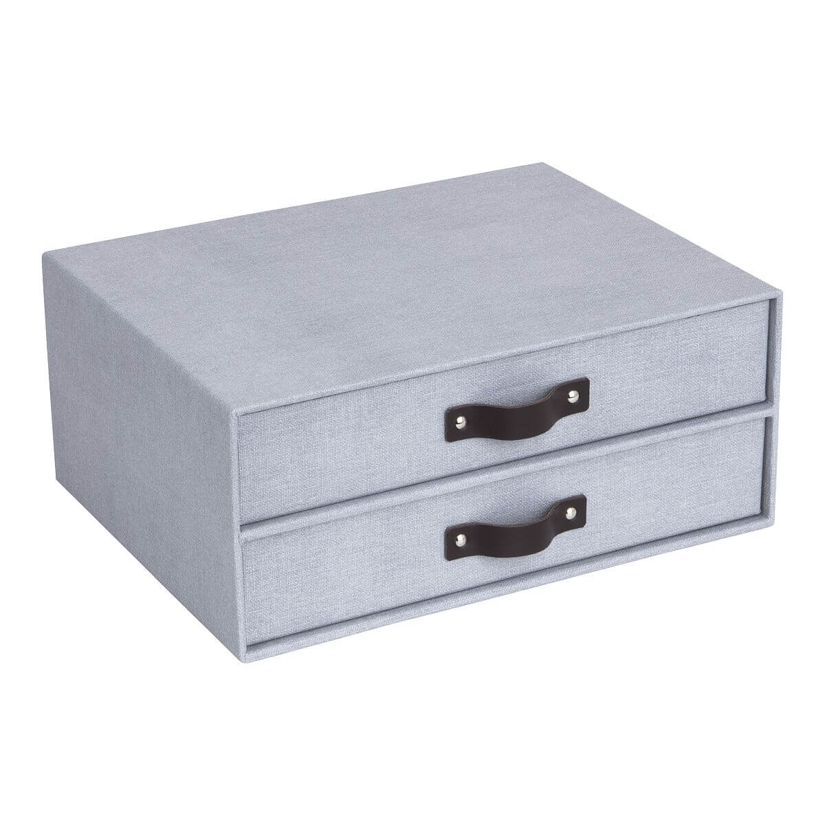 BIGSO Ladenset BIRGER mit 2 Laden, A4, Hellgrau, 1 Stück - Ab Mitte Dezember erhältlich