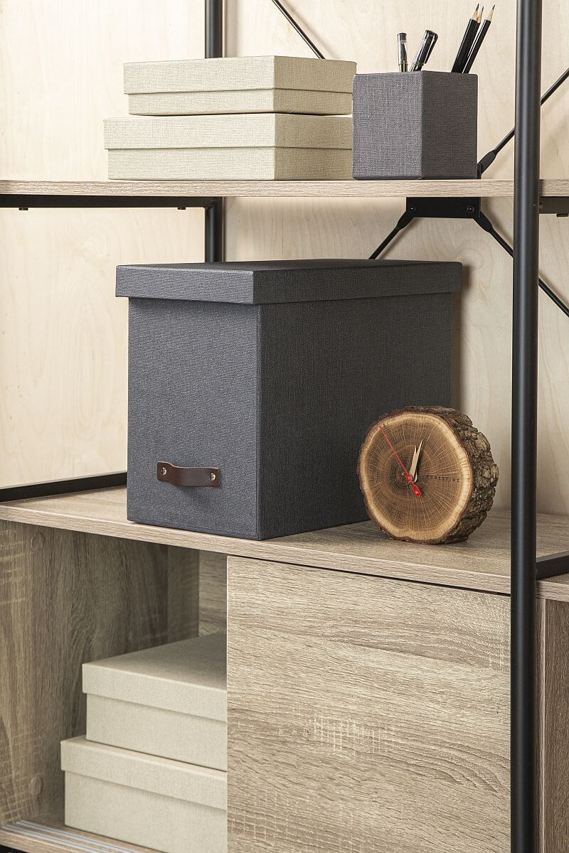 BIGSO Hängemappenbox JOHAN inkl. 8 Hängemappen, Schwarz, 1 Stück - Ab Mitte Dezember erhältlich