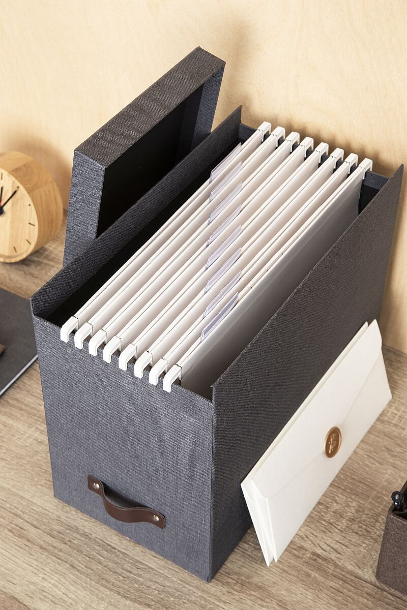 BIGSO Hängemappenbox JOHAN inkl. 8 Hängemappen, Schwarz, 1 Stück - Ab Mitte Dezember erhältlich