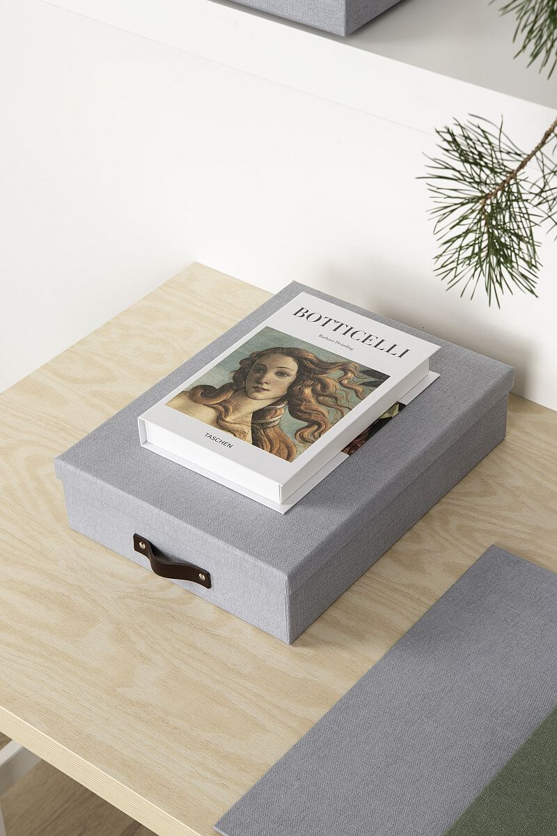 BIGSO Dokumentenbox OSKAR, A4, Hellgrau, 1 Stück - Ab Mitte Dezember erhältlich