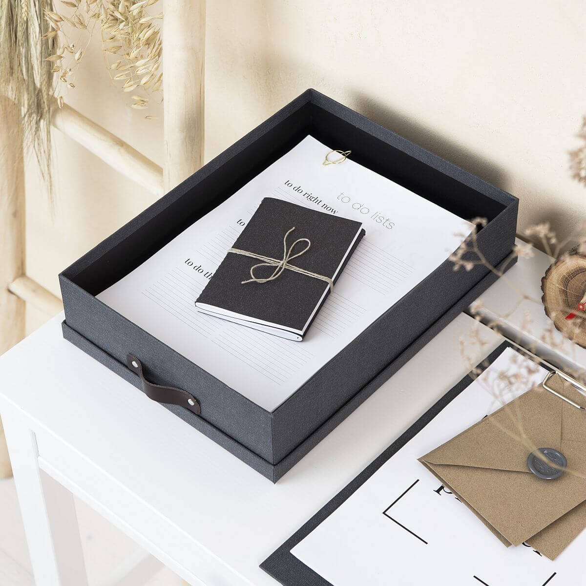 BIGSO Dokumentenbox OSKAR, A4, Schwarz, 1 Stück - Ab Mitte Dezember erhältlich